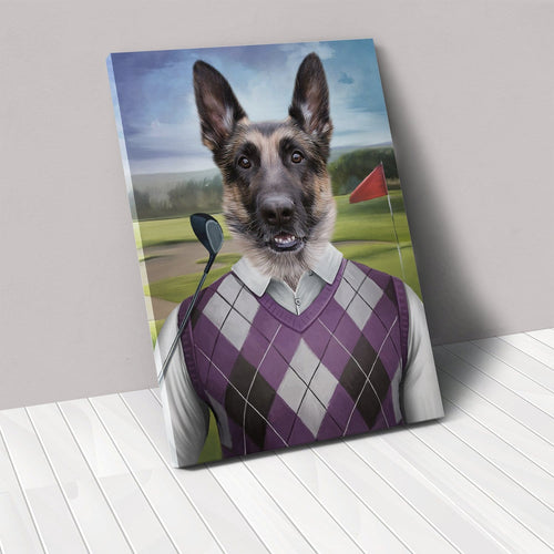 Crown and Paw - Canvas The Golfer - Custom Pet Canvas
