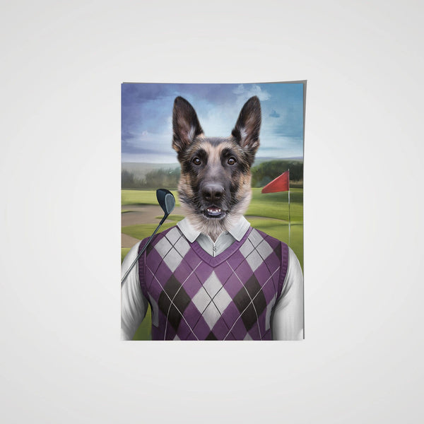 The Golfer - Custom Pet Poster