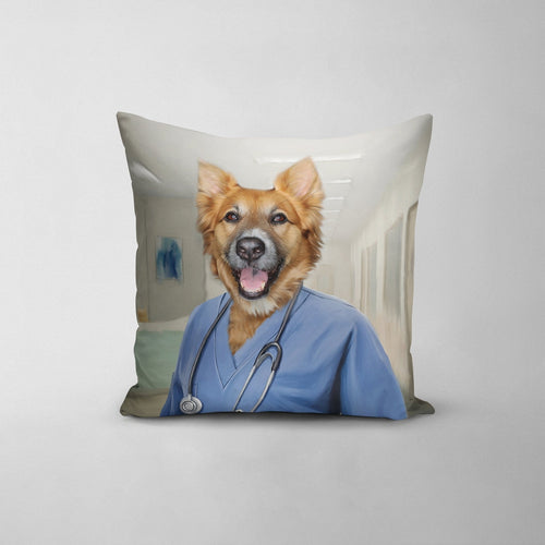 Crown and Paw - Throw Pillow The Nurse - Custom Throw Pillow