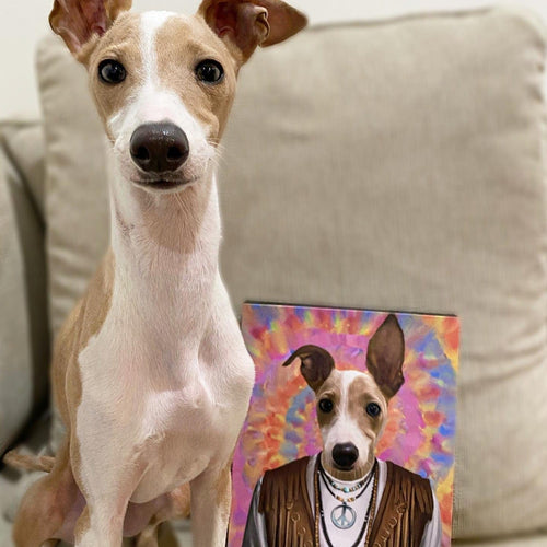 Crown and Paw - Canvas The Hippie - Custom Pet Canvas