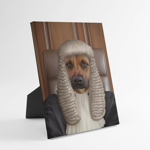 Crown and Paw - Standing Canvas The Judge - Custom Standing Canvas