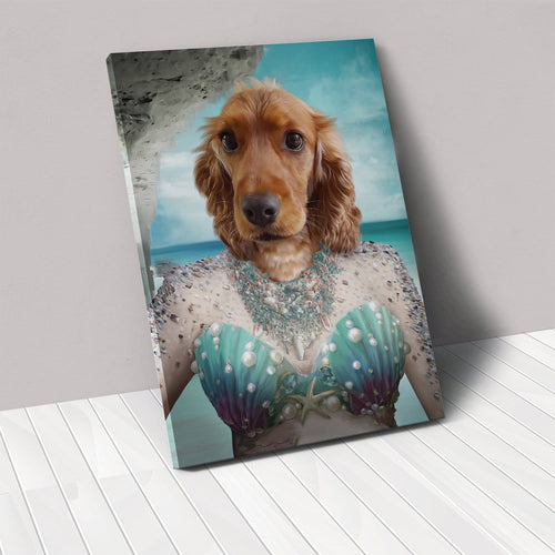 Crown and Paw - Canvas The Mermaid - Custom Pet Canvas