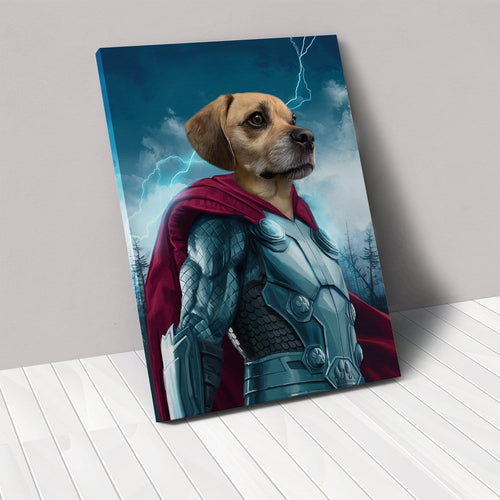Crown and Paw - Canvas The Norse Hero - Custom Pet Canvas