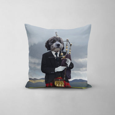 The Bagpiper - Custom Throw Pillow