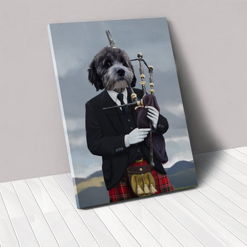 Crown and Paw - Canvas The Bagpiper - Custom Pet Canvas