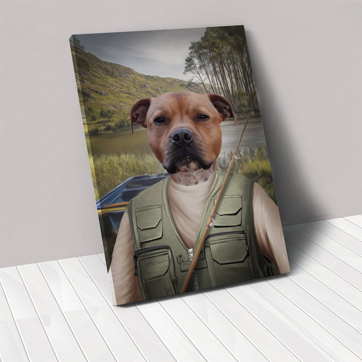 Crown and Paw - Canvas The Fisherman - Custom Pet Canvas