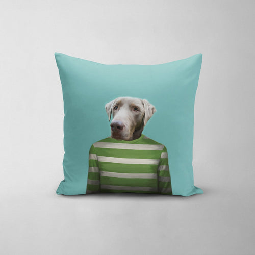 Crown and Paw - Throw Pillow The Green Candy Cane - Custom Throw Pillow