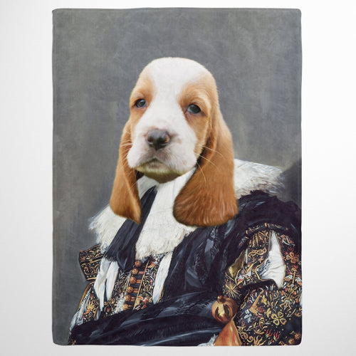 Crown and Paw - Blanket The Laughing Cavalier - Custom Pet Blanket
