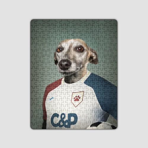 Crown and Paw - Puzzle The Soccer Player - Custom Puzzle 11" x 14"