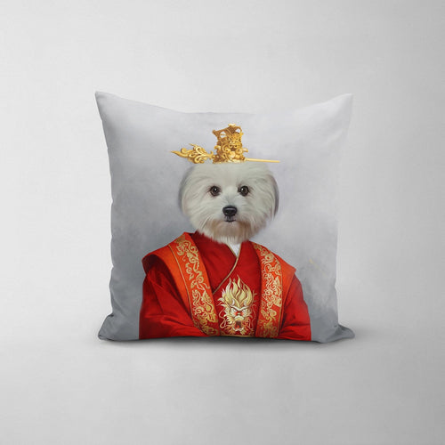 Crown and Paw - Throw Pillow The Asian Emperor - Custom Throw Pillow