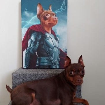 Crown and Paw - Canvas The Norse Hero - Custom Pet Canvas