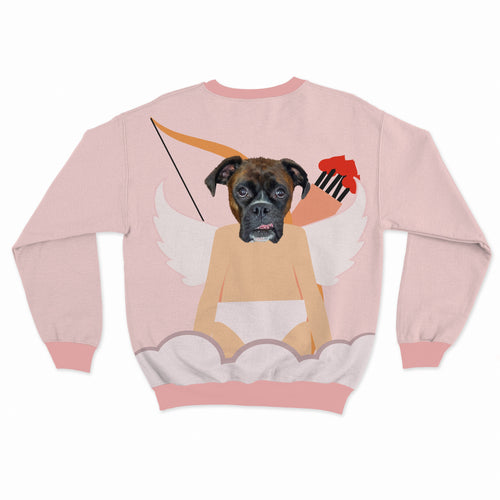 Crown and Paw - Custom Clothing Pet Face Valentines Sweatshirt Loving Pink / S