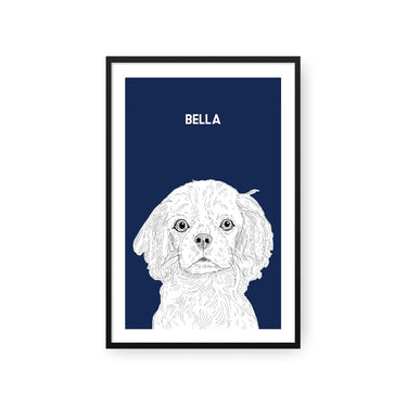 Illustrated Pet Portrait - One Pet