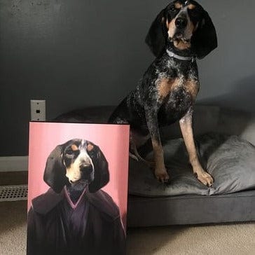 Crown and Paw - Canvas The Dark Side - Custom Pet Canvas