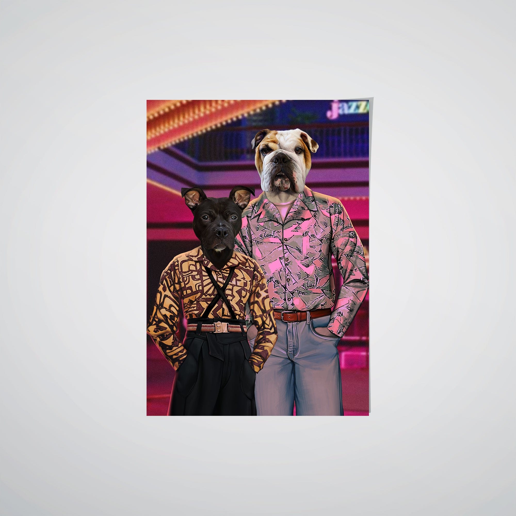 Crown and Paw - Poster The 80's Heroes - Custom Pet Poster