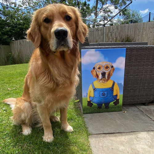 Crown and Paw - Canvas The Yellow Creature - Custom Pet Canvas