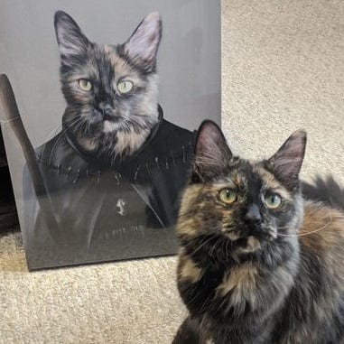 Crown and Paw - Canvas The Witch - Custom Pet Canvas