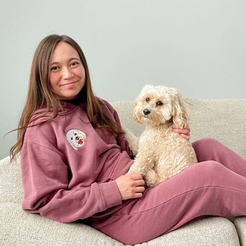 Crown and Paw - Loungewear Set Custom Loungewear Set - Hoodie and Sweat Pants