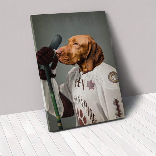 Crown and Paw - Canvas The Ice Hockey Player - Custom Pet Canvas