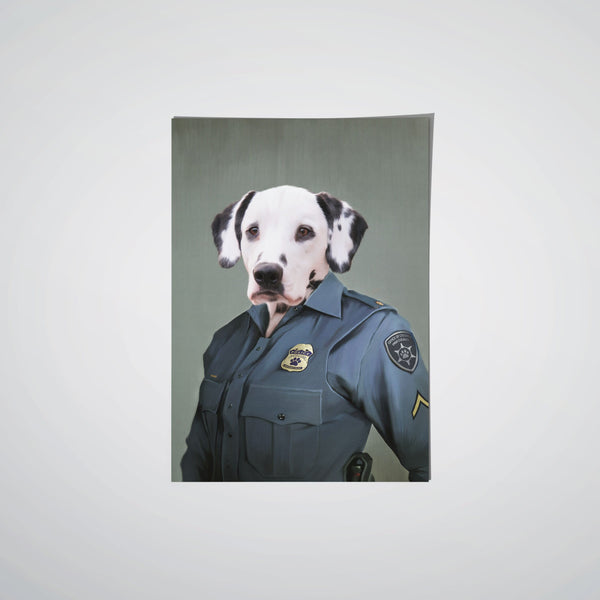 The Female Police Officer - Custom Pet Poster