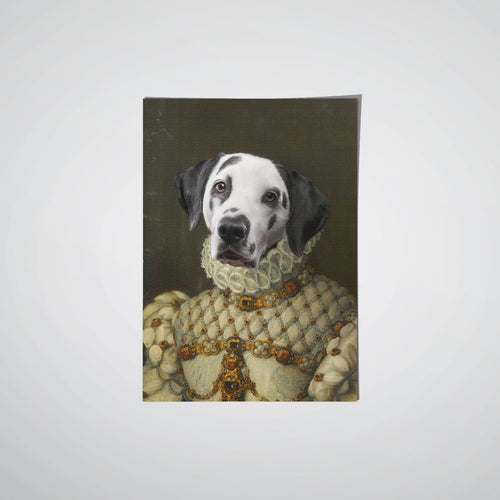 Crown and Paw - Poster The Princess - Custom Pet Poster