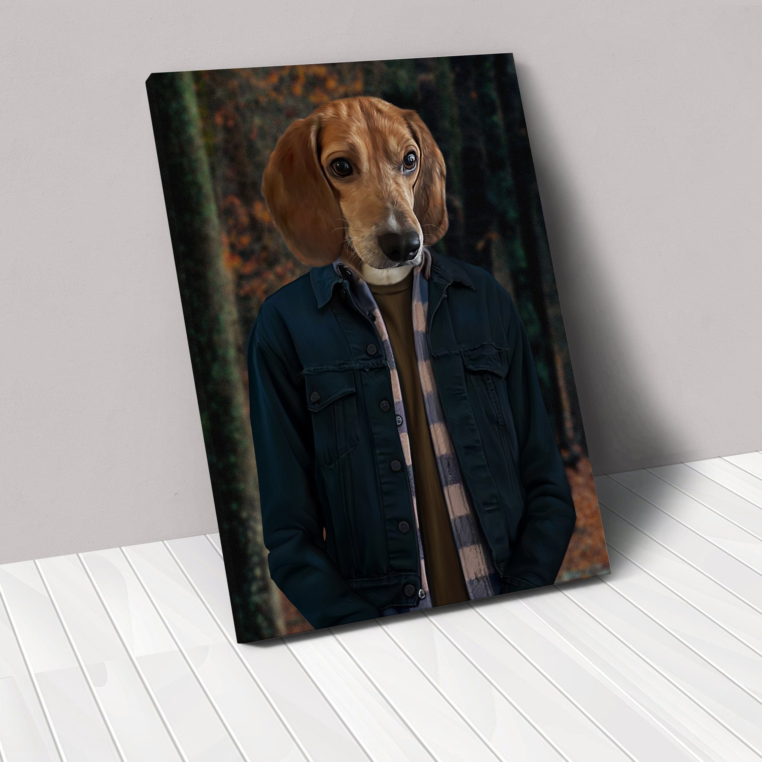 Crown and Paw - Canvas The 80's Brother - Custom Pet Canvas