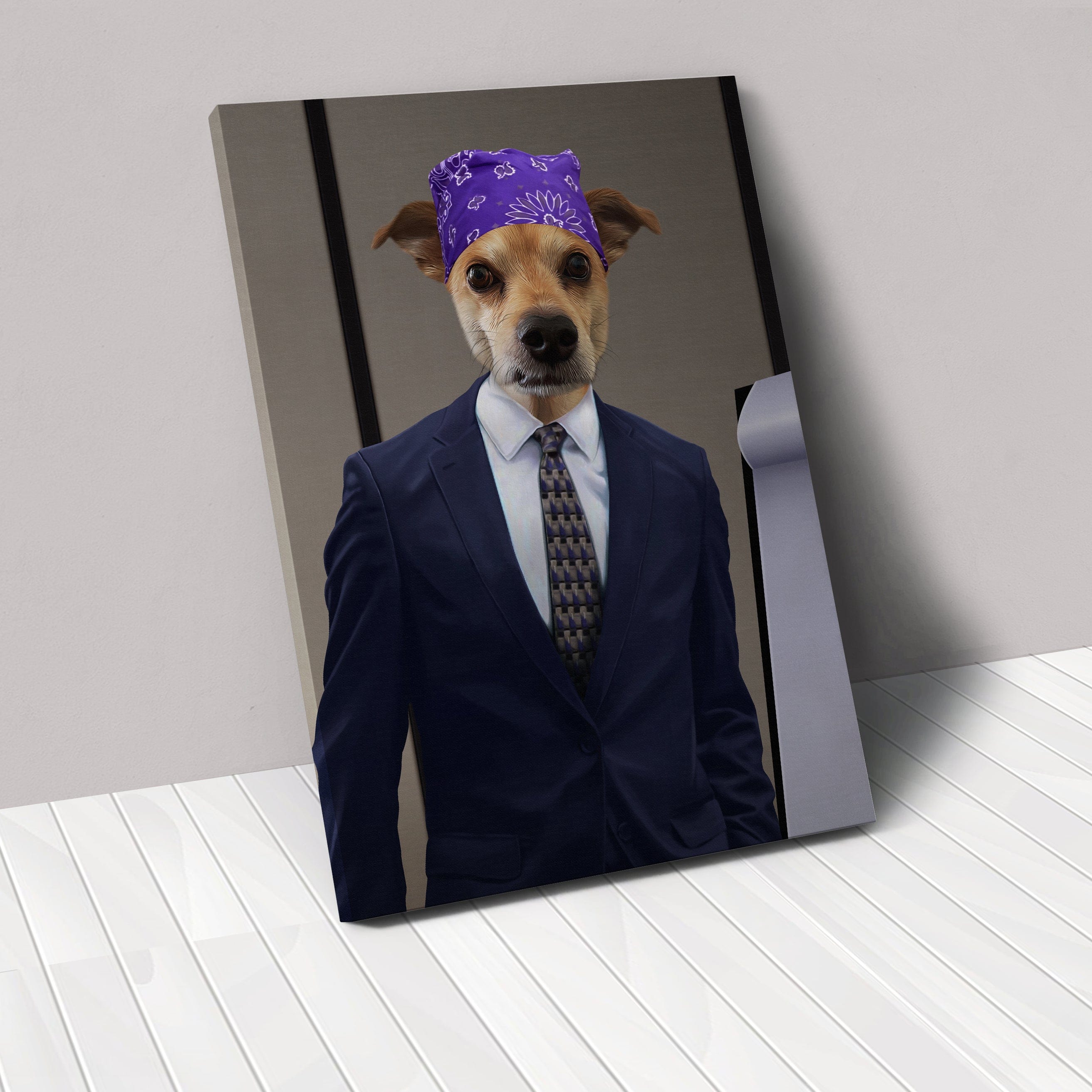 Crown and Paw - Canvas The Bad Boss - Custom Pet Canvas