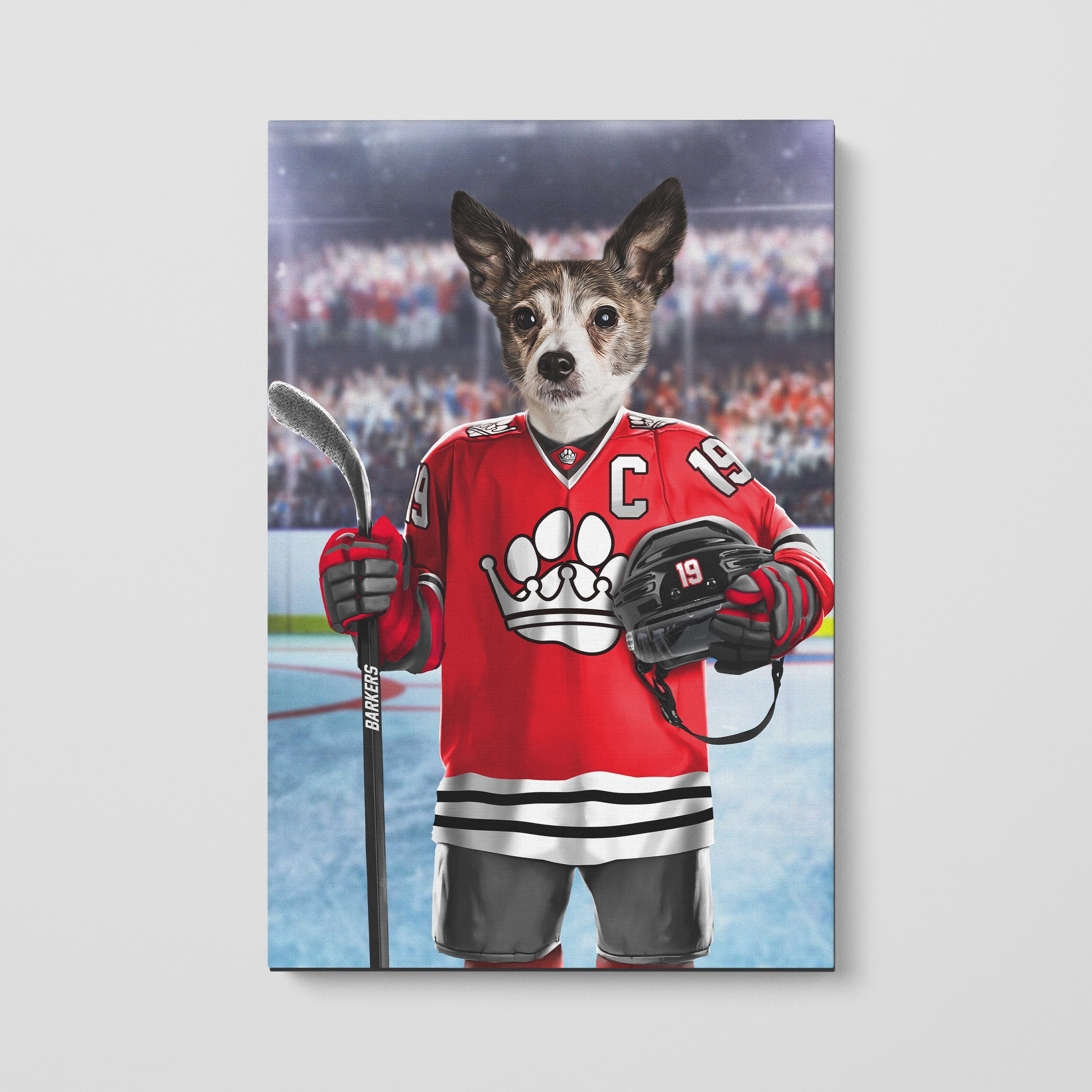 Crown and Paw - Canvas The Barkers - Custom Pet Canvas