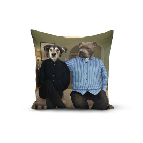 Crown and Paw - Throw Pillow The Cam and Mitch - Custom Throw Pillow