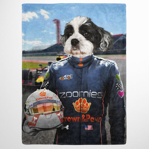 Crown and Paw - Blanket The Champion Driver - Custom Pet Blanket