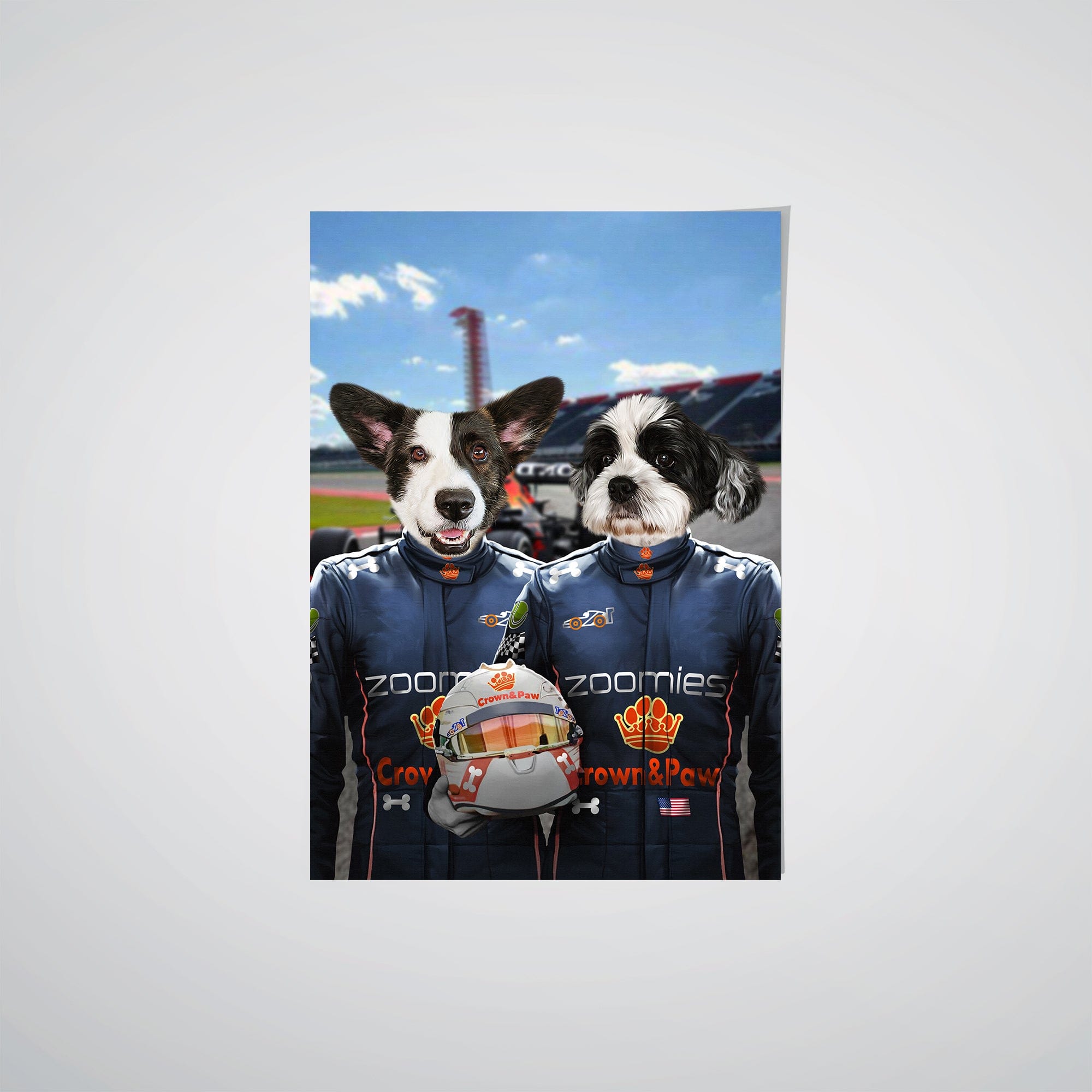 Crown and Paw - Poster The Champion Drivers - Custom Pet Poster