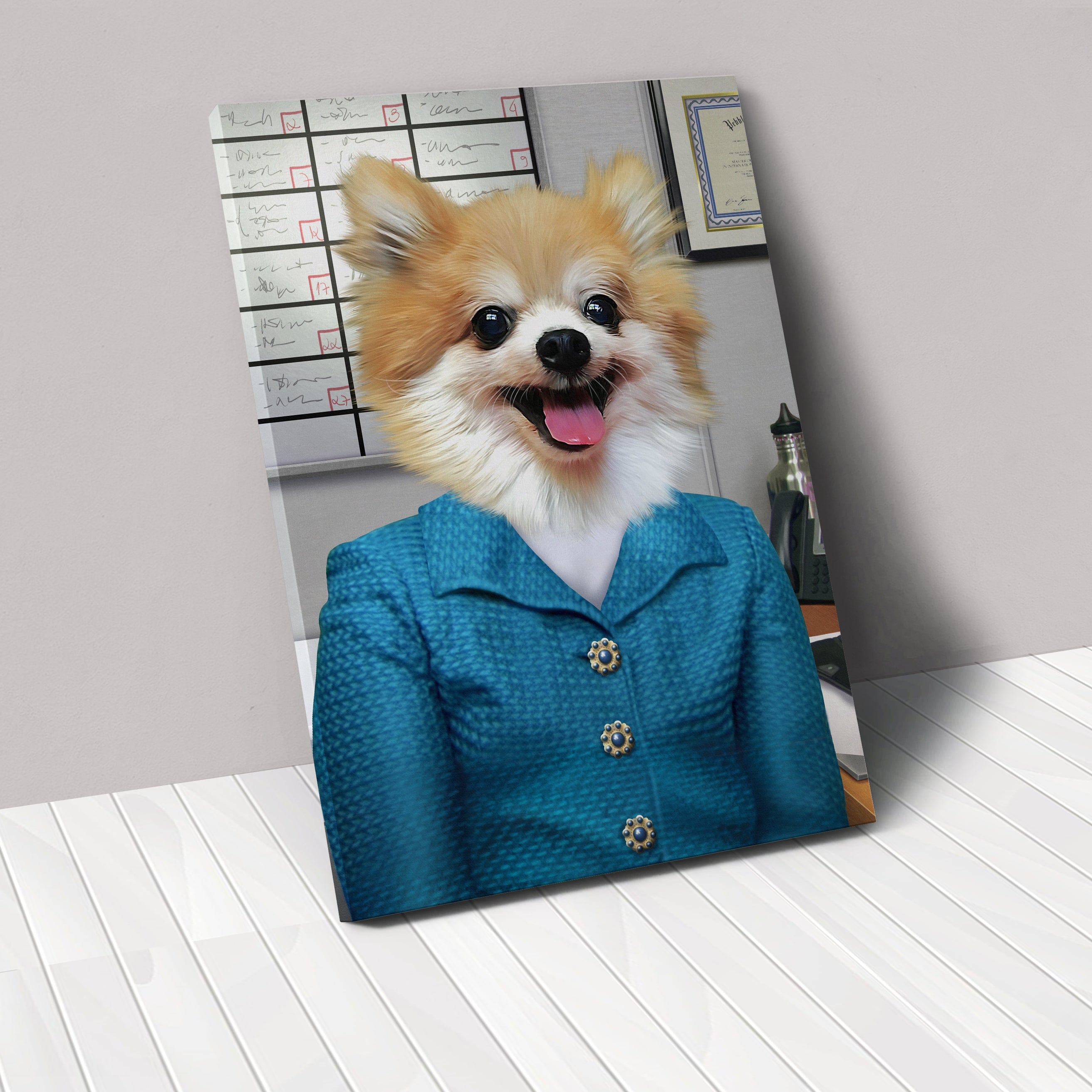 Crown and Paw - Canvas The Chatty One - Custom Pet Canvas