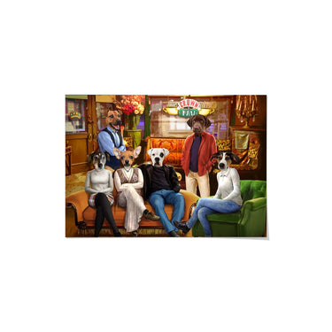 Six Coffee House Friends - Custom Pet Poster