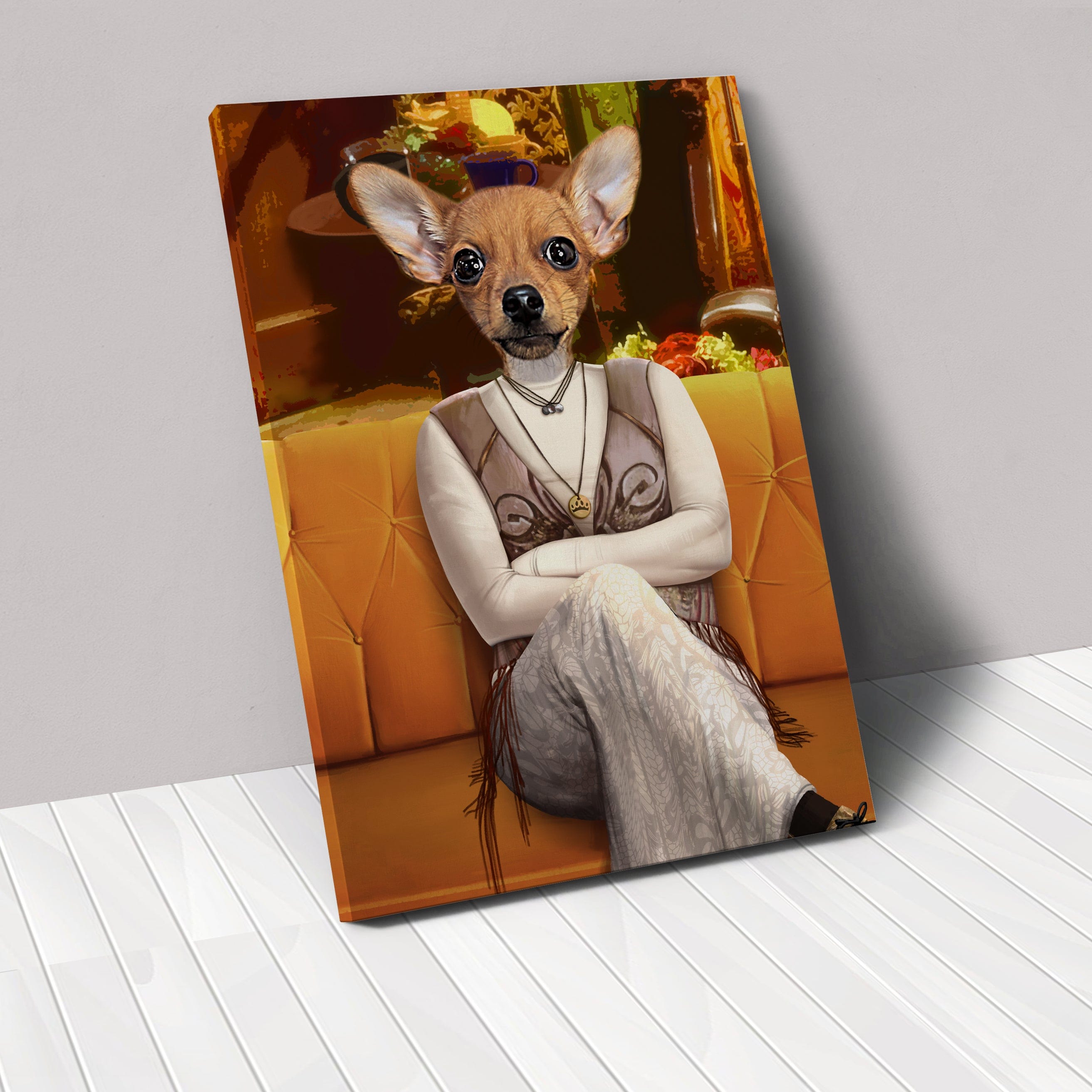 Crown and Paw - Canvas The Ditzy Friend - Custom Pet Canvas