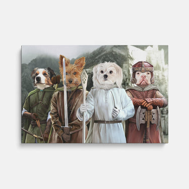 The Four Pawtectors - Custom Pet Canvas