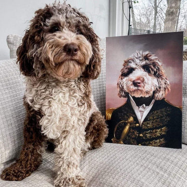 Custom Crown & Paw Portrait - One Pet