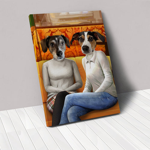 Crown and Paw - Canvas Girl Room Mates - Custom Pet Canvas