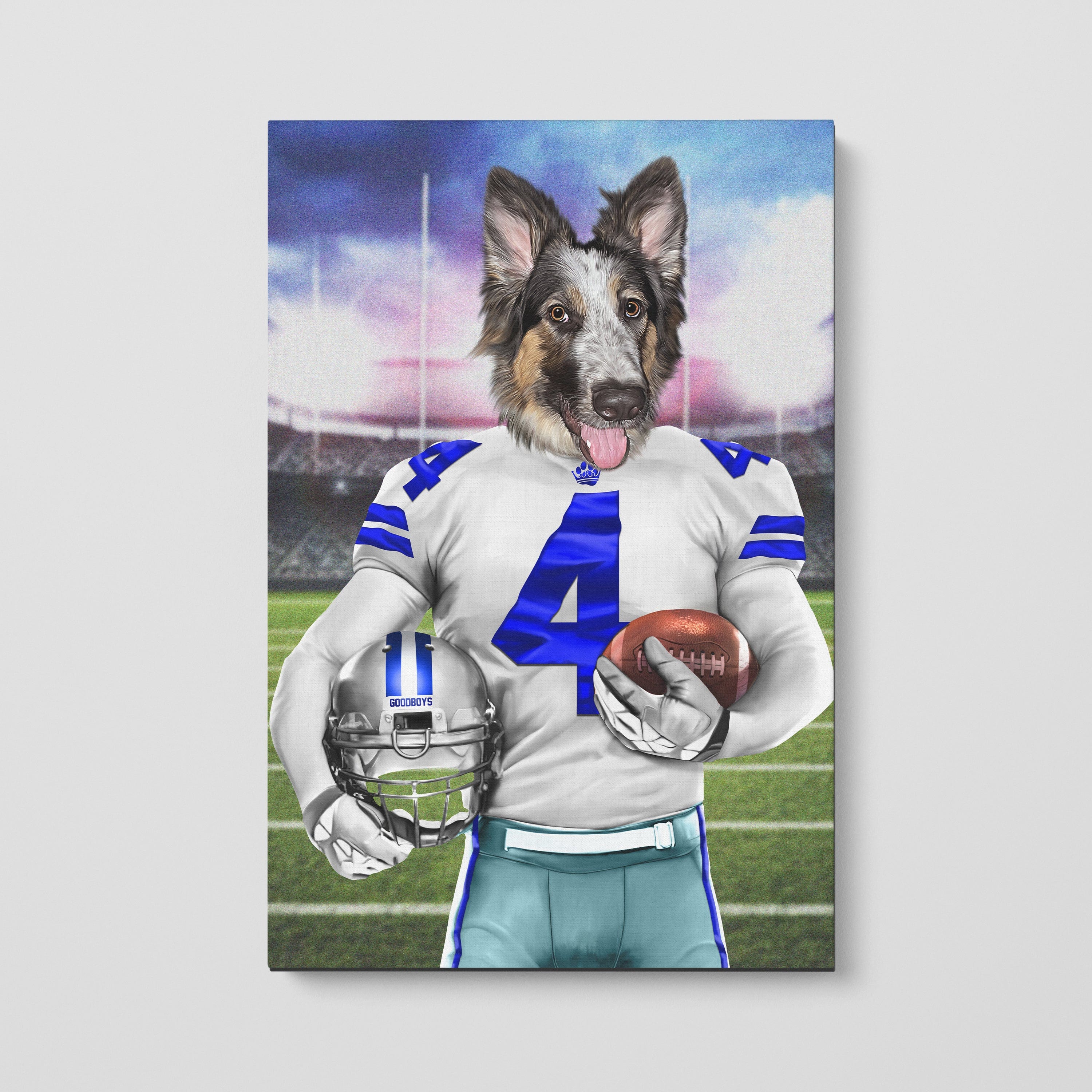 Crown and Paw - Canvas The Dallas Goodboys - Custom Pet Canvas