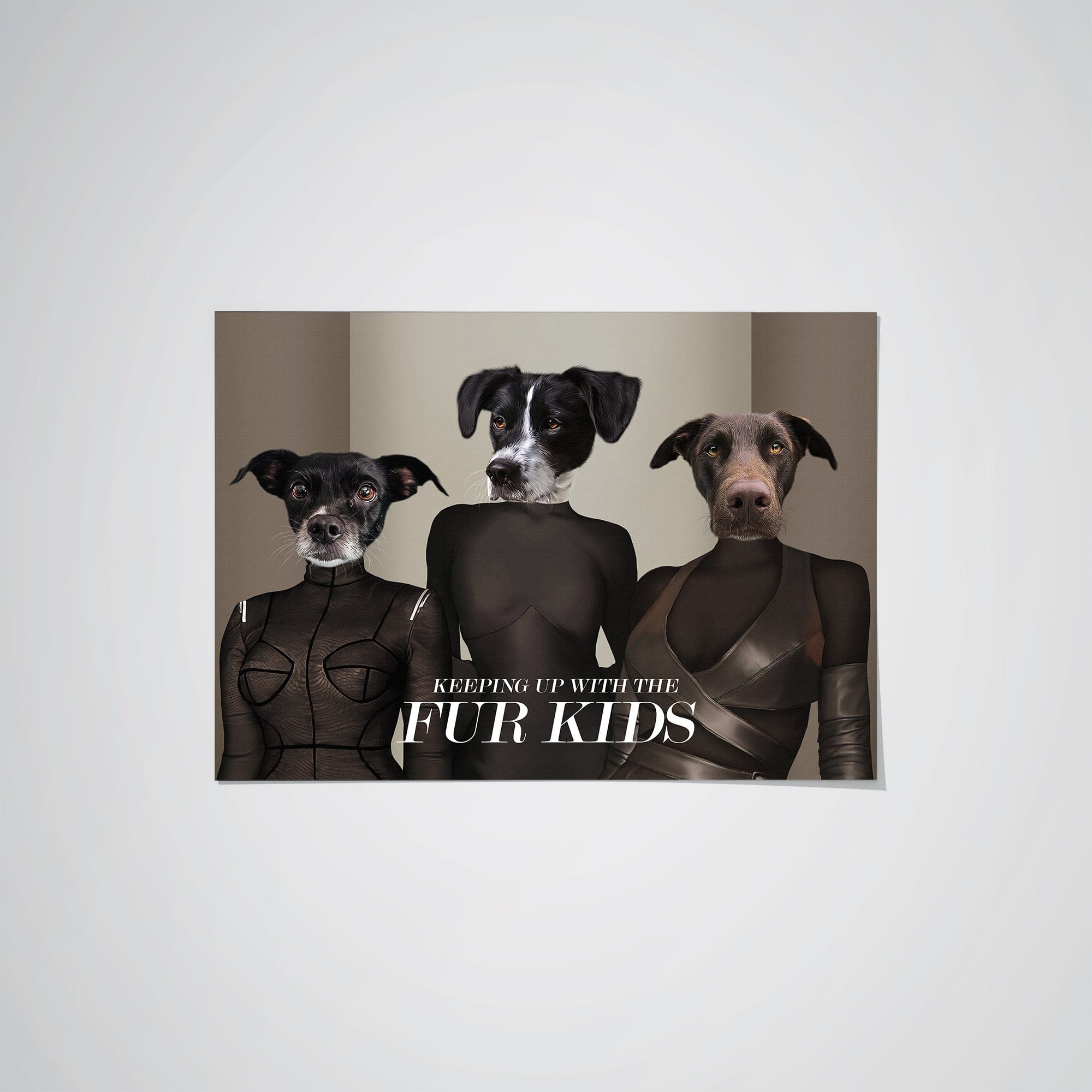Crown and Paw - Poster The Celeb Sisters - Custom Pet Poster