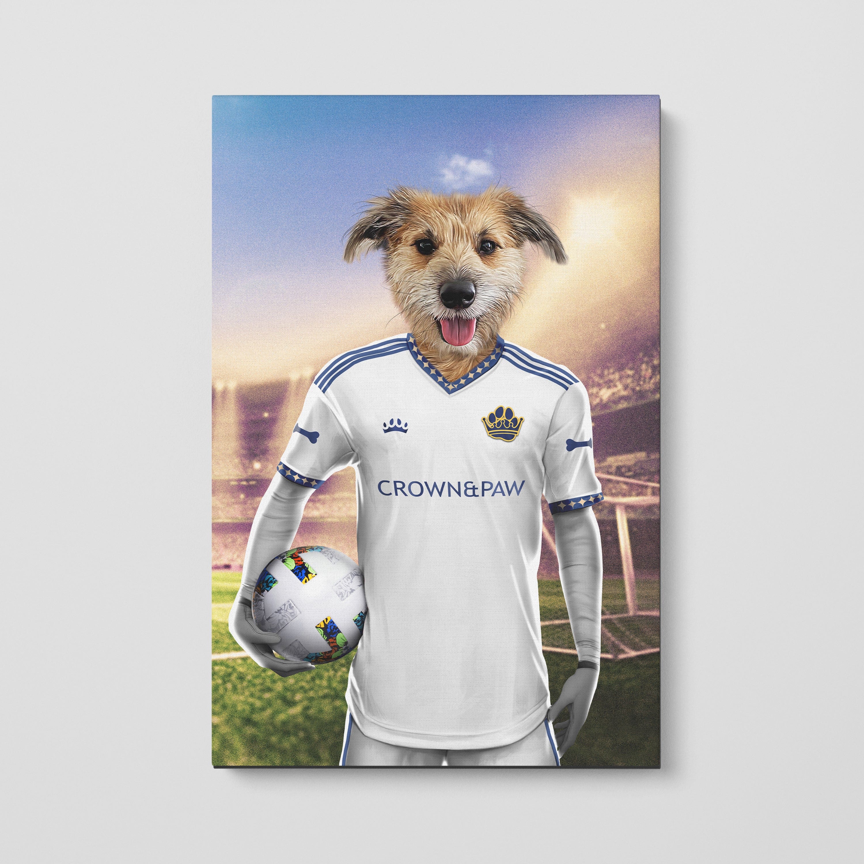 Crown and Paw - Canvas LA Pawlaxy - Custom Pet Canvas