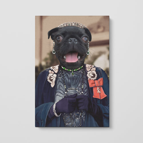 Crown and Paw - Canvas Lady Bagshaw - Custom Pet Canvas