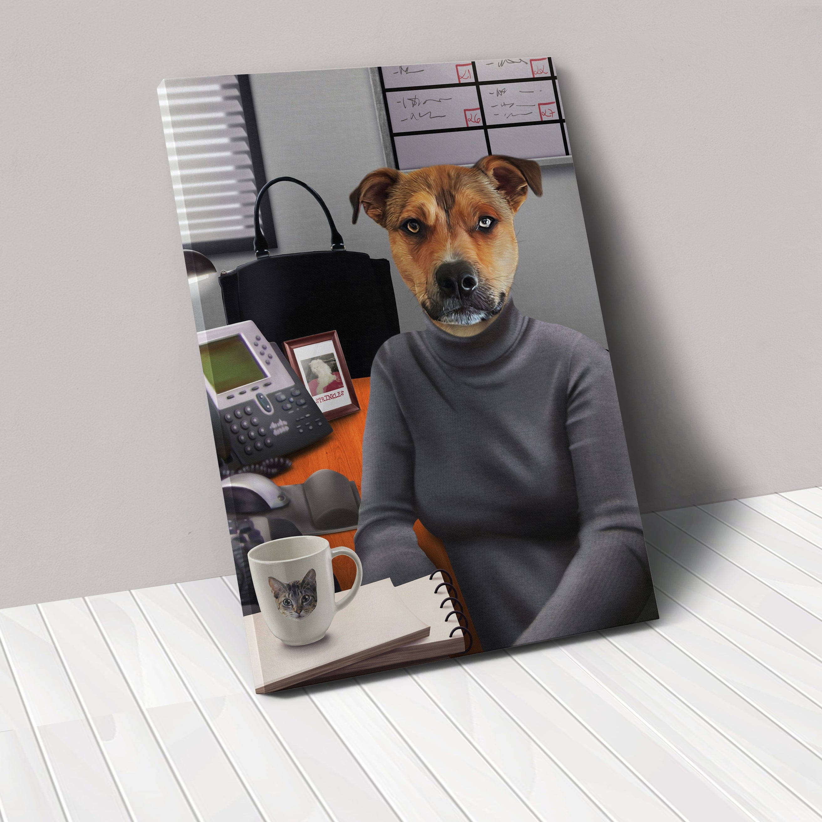 Crown and Paw - Canvas The Mean One - Custom Pet Canvas