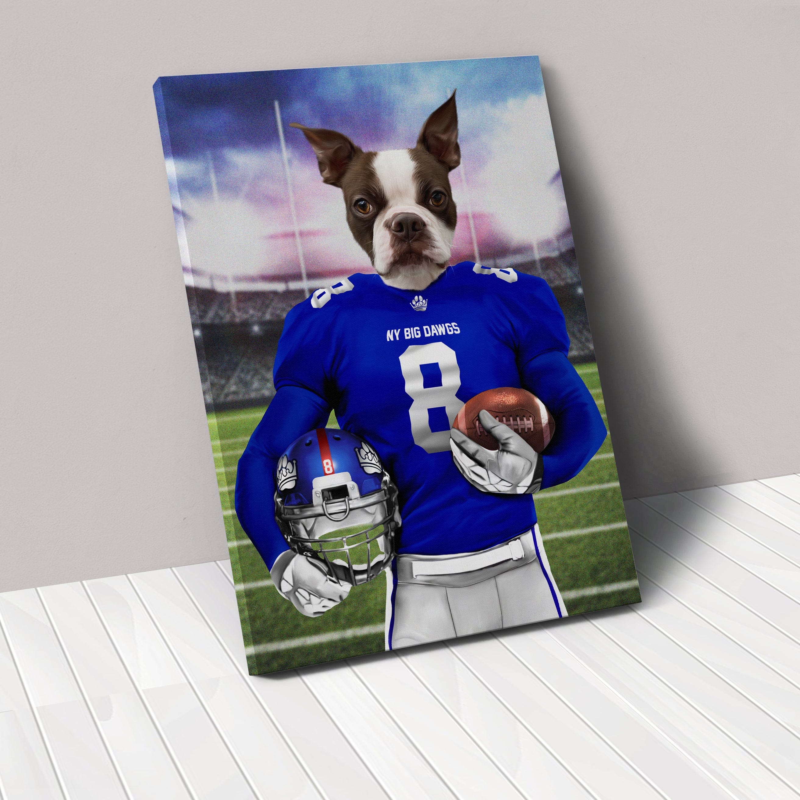 Crown and Paw - Canvas NY Big Dawgs - Custom Pet Canvas