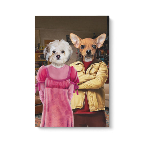 Crown and Paw - Canvas The Nerd Couple - Custom Pet Canvas