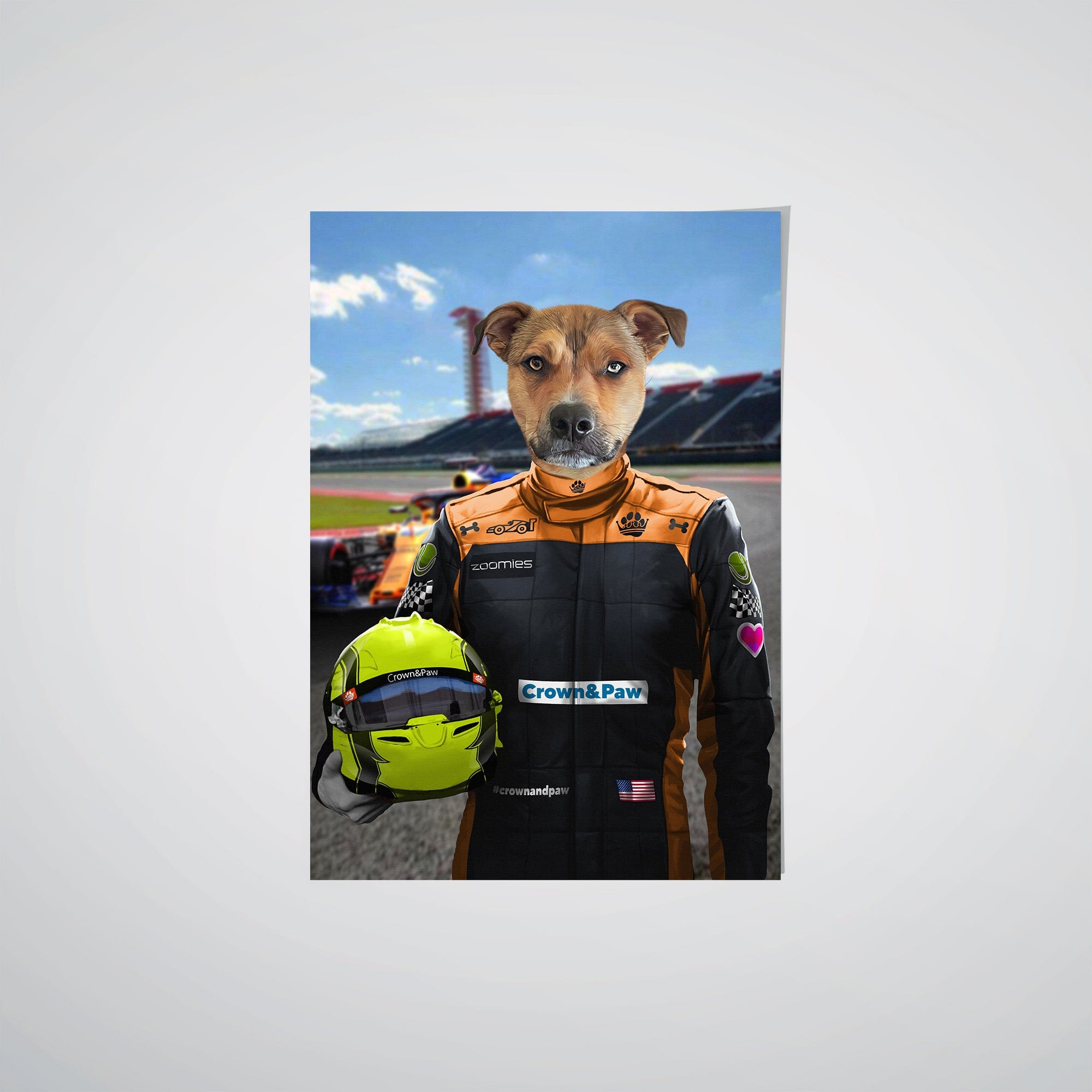 Crown and Paw - Poster The Orange Driver - Custom Pet Poster
