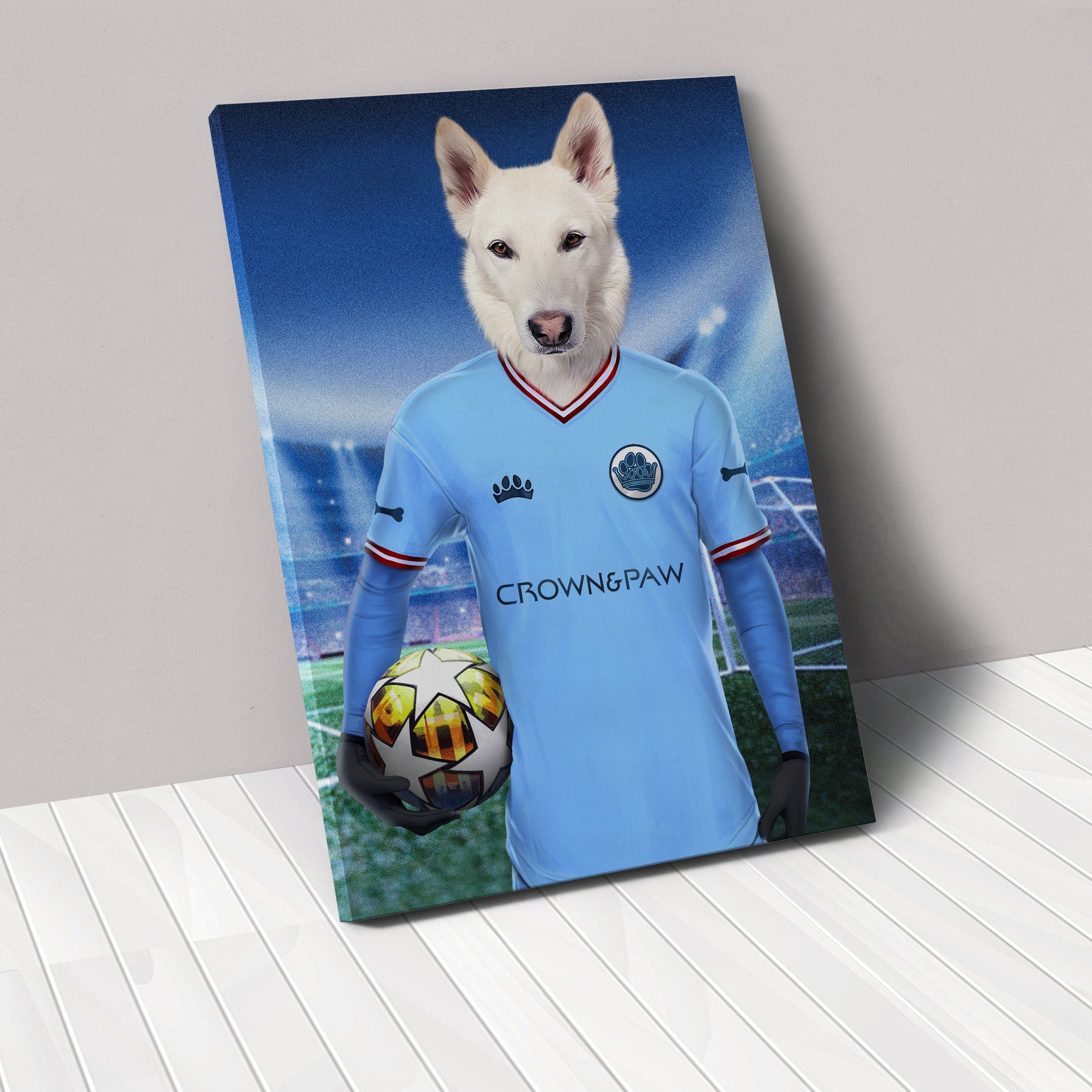 Crown and Paw - Canvas Pawchester City - Custom Pet Canvas
