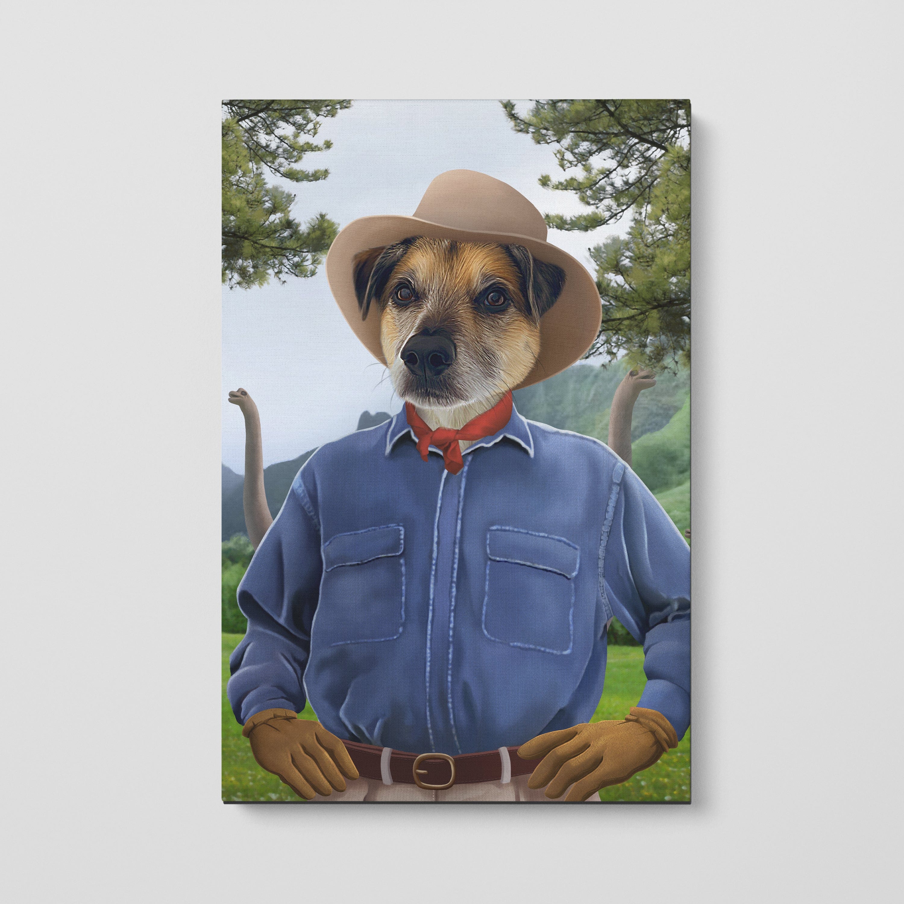 Crown and Paw - Canvas The Pawleontologist - Custom Pet Canvas