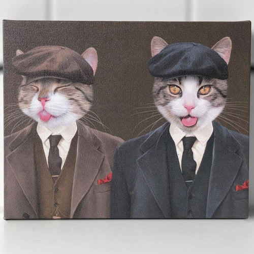 Crown and Paw - Canvas The Gangster Brothers - Custom Pet Canvas