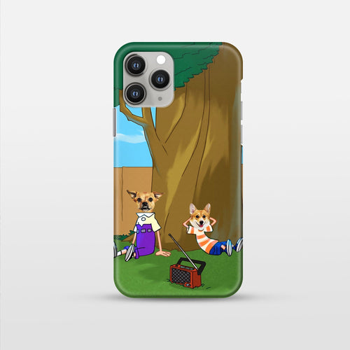 Crown and Paw - Phone Case The Funny Siblings - Custom Pet Phone Case