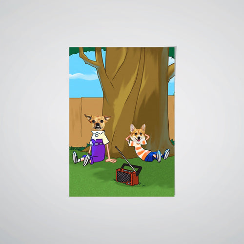 Crown and Paw - Poster The Funny Siblings - Custom Pet Poster